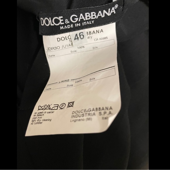 Dolce & Gabbana Black Silk Chiffon Lace Corset Slip Dress Size IT 46 (US 12) NWT - Picture 5 of 8